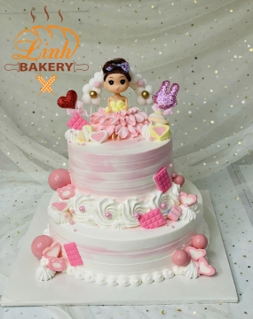 Bánh sinh nhật bé gái   