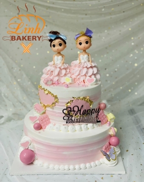 Bánh sinh nhật bé gái 