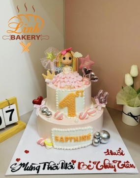 Bánh sinh nhật bé gái