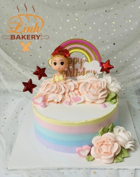 Bánh sinh nhật bé gái