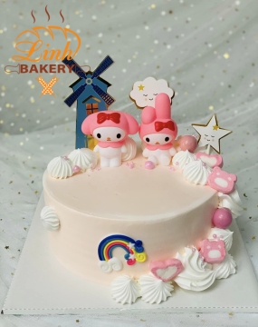 Bánh sinh nhật bé gái
