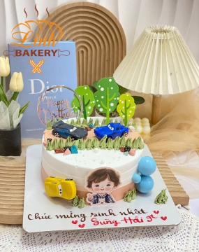 Bánh sinh nhật bé trai ô tô