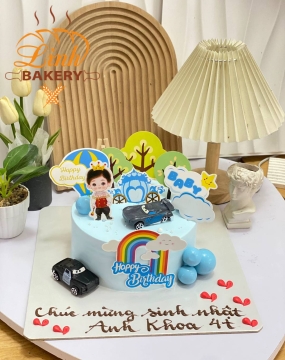 Bánh sinh nhật bé trai ô tô 6