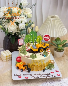 Bánh sinh nhật bé trai ô tô 9