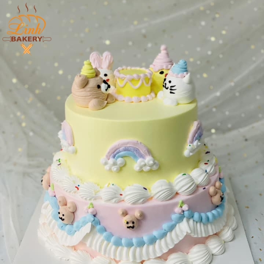 Bánh sinh nhật bé gái