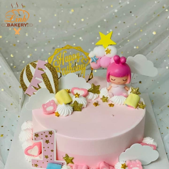 Bánh sinh nhật bé gái   