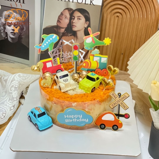 Bánh sinh nhật bé trai ô tô  13